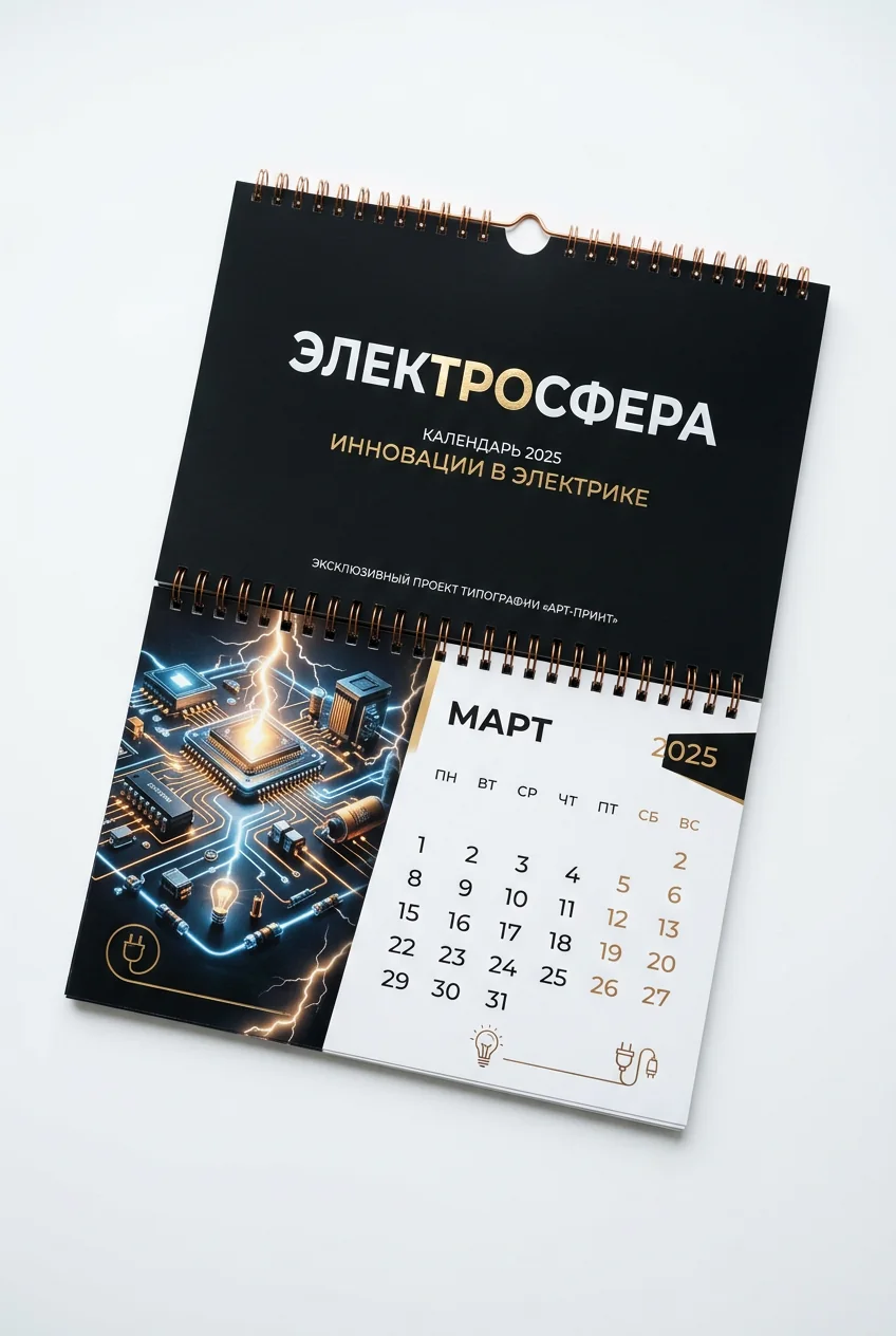Квартальный календарь для электротехнической компании
